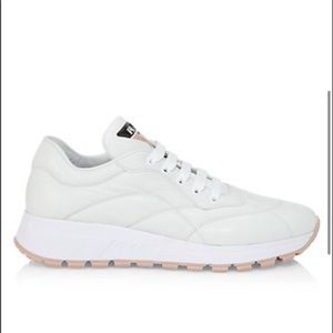 PRADA logo leather sneakers size 7.5